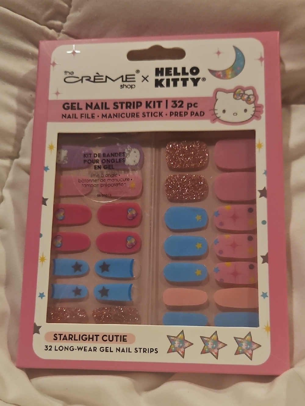 Hello Kitty Starlught Cutie Gel Nail Strip Kit - Pink and Blue